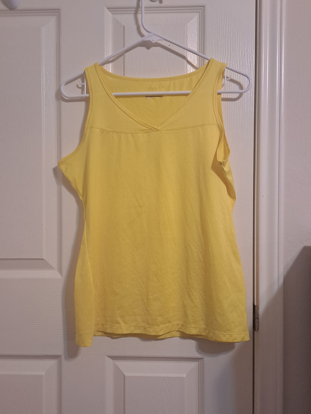Columbia Yellow V-Neck Sleeveless Tank